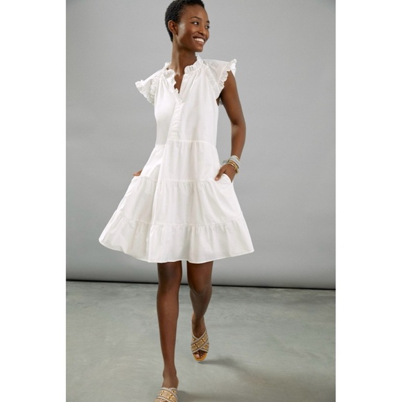 Othilia Anthropologie Gwyneth Ruffled Mini Dress - Picture 1 of 8